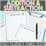 Addition and Subtraction within 20 Fact Fluency Worksheets