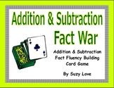 Addition and Subtraction Fact War Math Game