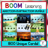 Addition and Subtraction Facts BOOM 1800 Card Bundle of Ba