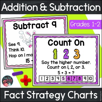 Preview of Addition and Subtraction Facts to 20 – Fact Strategy Anchor Chart Bundle