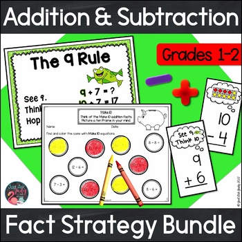 Preview of Addition and Subtraction Facts to 20 – Fact Strategy Bundle
