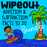 Addition and Subtraction Facts to 20 Math Game - WipeOut B