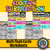 Addition and Subtraction Flash Cards 0-20 |Fact Strategy F