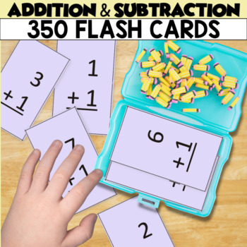 Preview of Addition and Subtraction FLASH CARDS for FACT Fluency