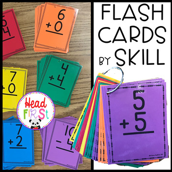 Preview of Addition and Subtraction Flashcards by Type for Fact Fluency