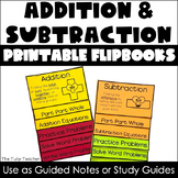 Addition and Subtraction Flipbooks - Activities or Study Guide