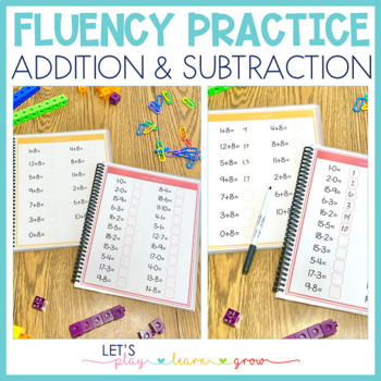 Preview of Addition and Subtraction Fluency Practice Notebook