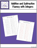 Addition and Subtraction Fluency with Integers