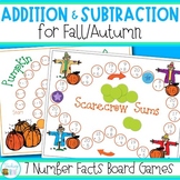 Fall Math - Addition and Subtraction Games