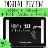 Addition and Subtraction Game - Stinky Feet Math Game for 