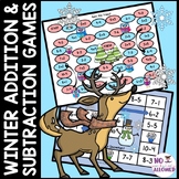 Addition and Subtraction Games Within 10 {Winter Theme}