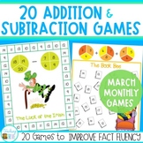 March Basic Addition & Subtraction Fluency within 20 + St 