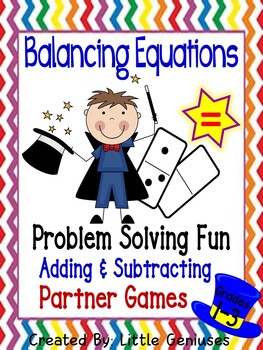 Preview of Balancing Equations With Addition and Subtraction Problem Solving Games