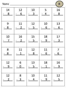 25 Sheets of Addition and Subtraction Practice Worksheets (30 Problems ...