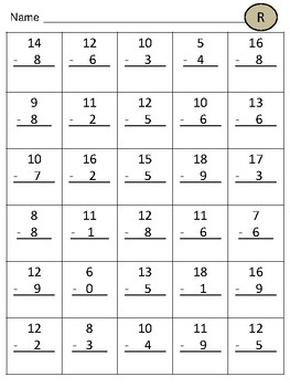 25 sheets of addition and subtraction practice worksheets 30 problems