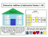 Addition and Subtraction Interactive Puzzles - Sample Preview