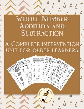 Preview of Addition and Subtraction Intervention Unit (Whole Numbers)