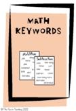 Addition and Subtraction Keywords!