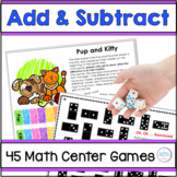 Addition and Subtraction Games - Easy Prep Math Center Activities