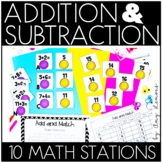 2nd Grade Math Centers for Addition & Subtraction Strategi