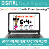 Addition and Subtraction Math Facts | Digital Task Cards |