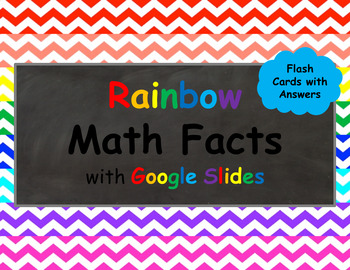 Preview of Addition and Subtraction Math Facts Flashcards with Answers for Google Slides