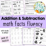 Addition and Subtraction Math Facts Fluency (Within 10 & 20)