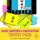 Addition and Subtraction Math Facts Toothy® Pack | Printab