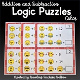 Addition and Subtraction Math Logic Puzzles with Color