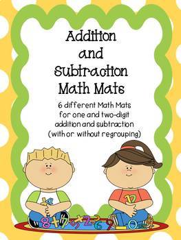 Preview of Addition and Subtraction Mats for Beginners (with or without regrouping)