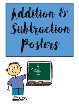 Preview of Addition and Subtraction Math Posters