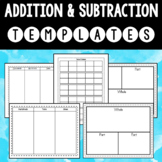 Addition and Subtraction Math Tools, Place Value Mats, & T
