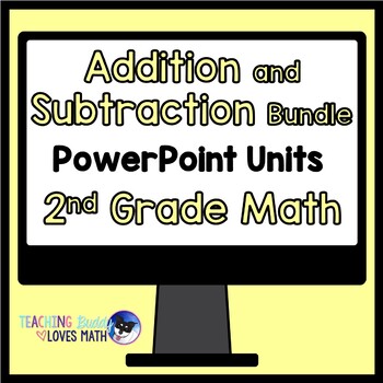 Preview of Addition and Subtraction Math Unit Bundle 2nd Grade Distance Learning