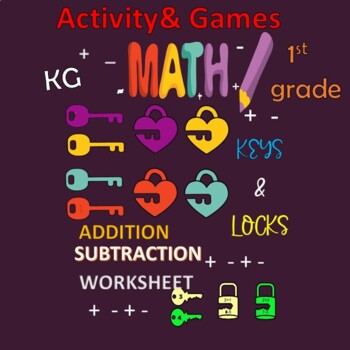 Preview of Addition and Subtraction Math facts Worksheet Basic operation for Grade 1 & KG