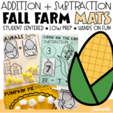 Addition and Subtraction Mats (Fall Math) (Kindergarten Ma