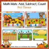 Fall Math Mats - Add, Subtract, Count