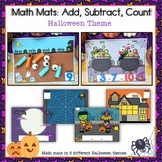 Halloween Math Mats - Add, Subtract, Count