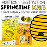 Addition and Subtraction Mats | Spring Math Centers