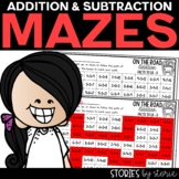Addition and Subtraction Mazes | Printable and Digital