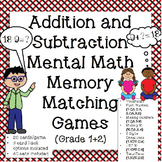 Addition and Subtraction Games: Memory Matching (Grade 1+2)