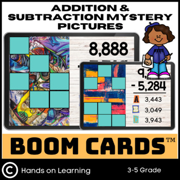 Preview of Addition and Subtraction Mystery Picture Boom Cards