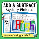 Addition and Subtraction Mystery Pictures BUNDLE for 2 and