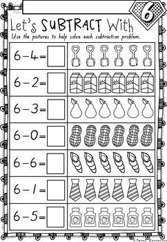 Addition and Subtraction Numbers 1 to 10 Worksheets in Queensland