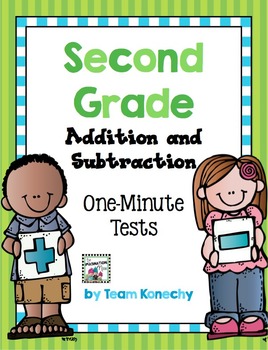 Preview of Addition and Subtraction One Minute Math Test - Second Grade