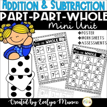 Preview of Part-Part-WHOLE Addition and Subtraction | Missing Number and Assessments