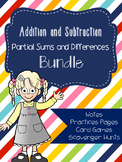 Addition and Subtraction Partial Sums and Differences Bundle