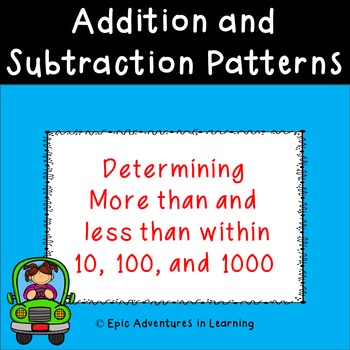 Preview of Addition and Subtraction Patterns