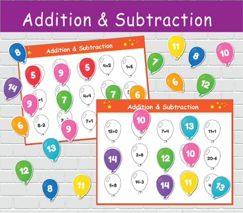 Addition Subtraction Velcro Activity Board - Brainivity Box