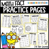 Addition and Subtraction Practice Summer | Math Fact Pract