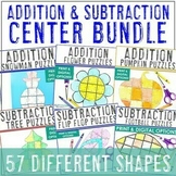 Addition and Subtraction Practice - Year Long Math Center BUNDLE!
